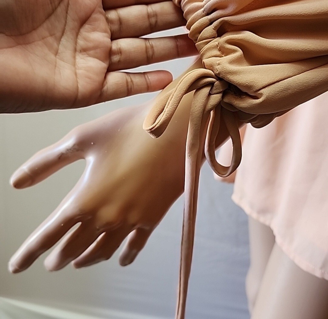 REVERSE Cold Shoulder Spaghetti Strap Romper Long… - image 6