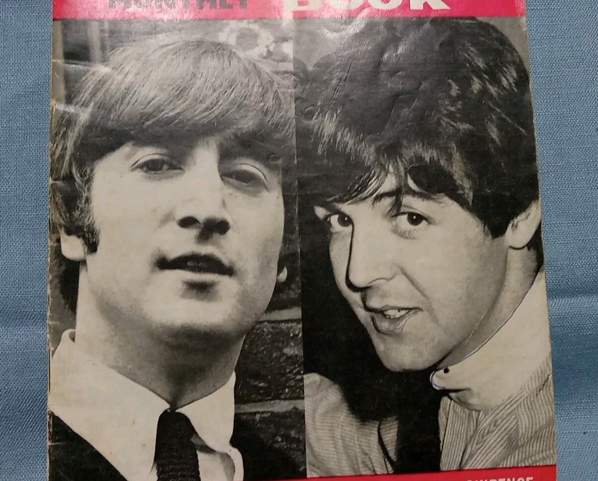 THE BEATLES Book Monthly - No. 21, April 1965 John Lennon And Paul