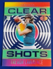 2021 Panini Illusions Clear Shots Green Trevor Lawrence Jaguars CS-16 RC