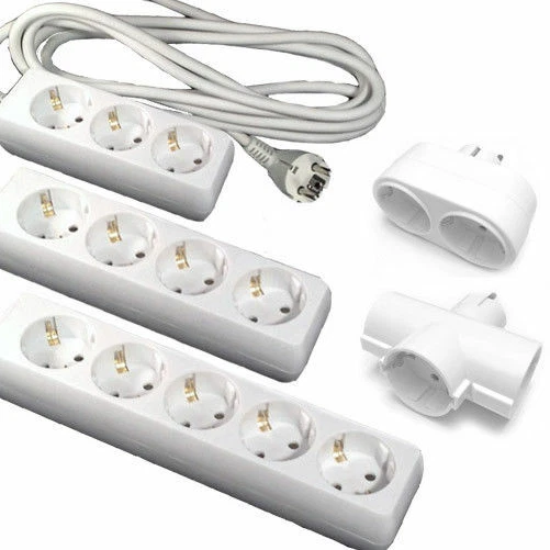 GTV Steckdosenleiste Verlängerungskabel 3m 5m 2 3 4 5fach Schuko Verteiler Steckdose