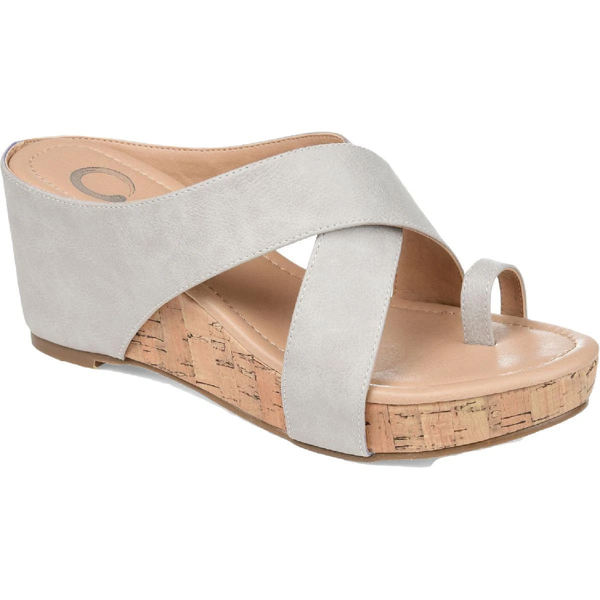 Gray hotsell wedge sandals