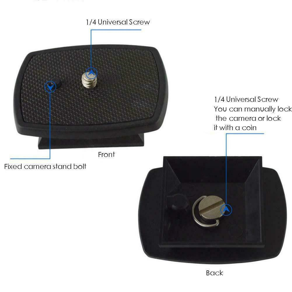 Tripod Quick Release Plate Screw Adapter Mount Head For Digital SLR