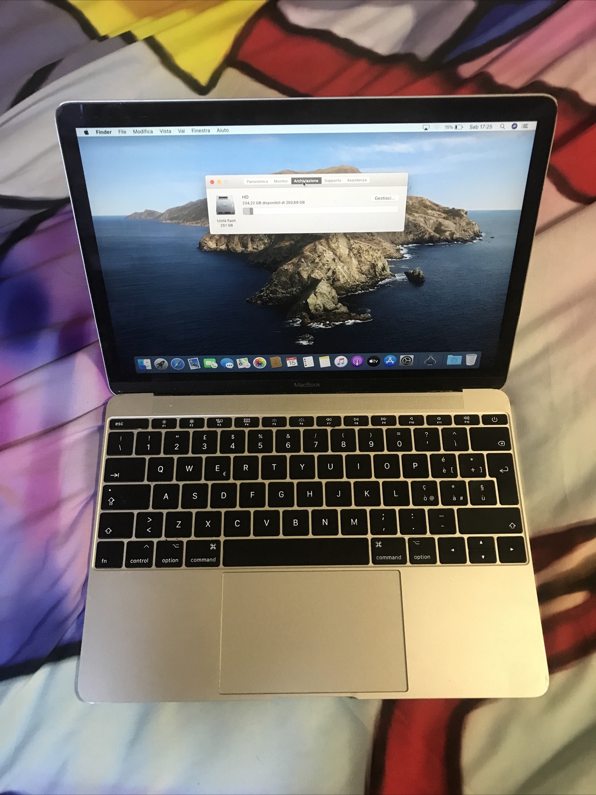 Notebook Apple Macbook 12 Silver 2017 M3 1.2 Ghz 8Gb 256 Ssd...