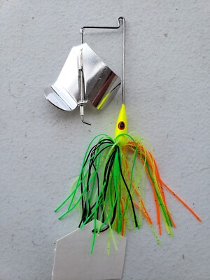 Strike King Buzz King Wing Buzz Bait Chartreuse/Green/Black/Orange