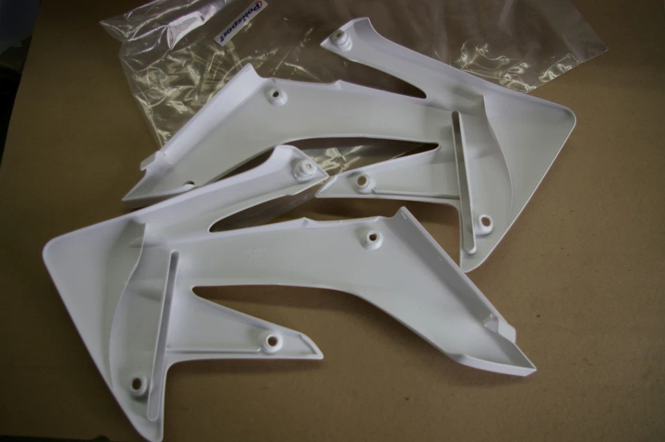 CUCHARAS POLISPORT CUBIERTAS BLANCAS HONDA 2004 2005 2006 07 08 09 CRF250X CRF250R Foto 2 de 2