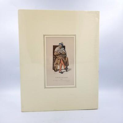 Moliere Le Malade Imaginaire Argan 1868 Hand Colored Engraving Matted