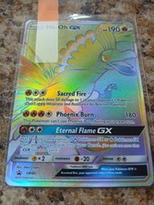 Carta Promo Pokémon TCG Ho-Oh GX Arcobaleno Holo Rara Sole e Luna SM80
