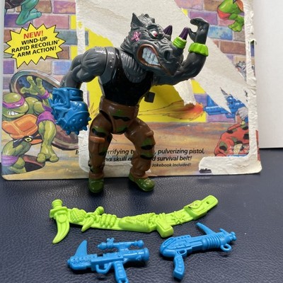 Rocksteady 1991 Playmates TMNT Action Figure