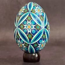 Real Ukrainian Pysanky Goose Pysanka Hand made Hutsul Easter Egg