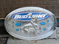 Large Budweiser Metal Rodeo sign