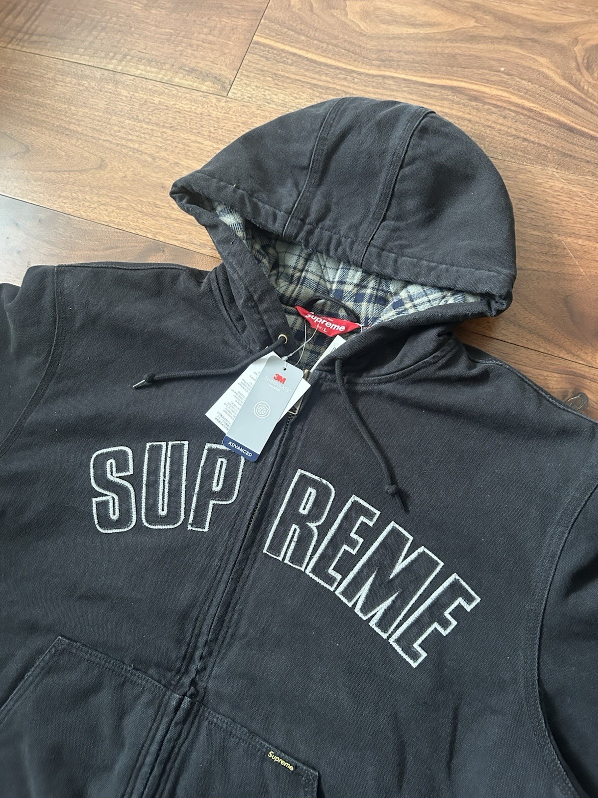 Supreme Reflective Arc Hooded Work Jacket image 3