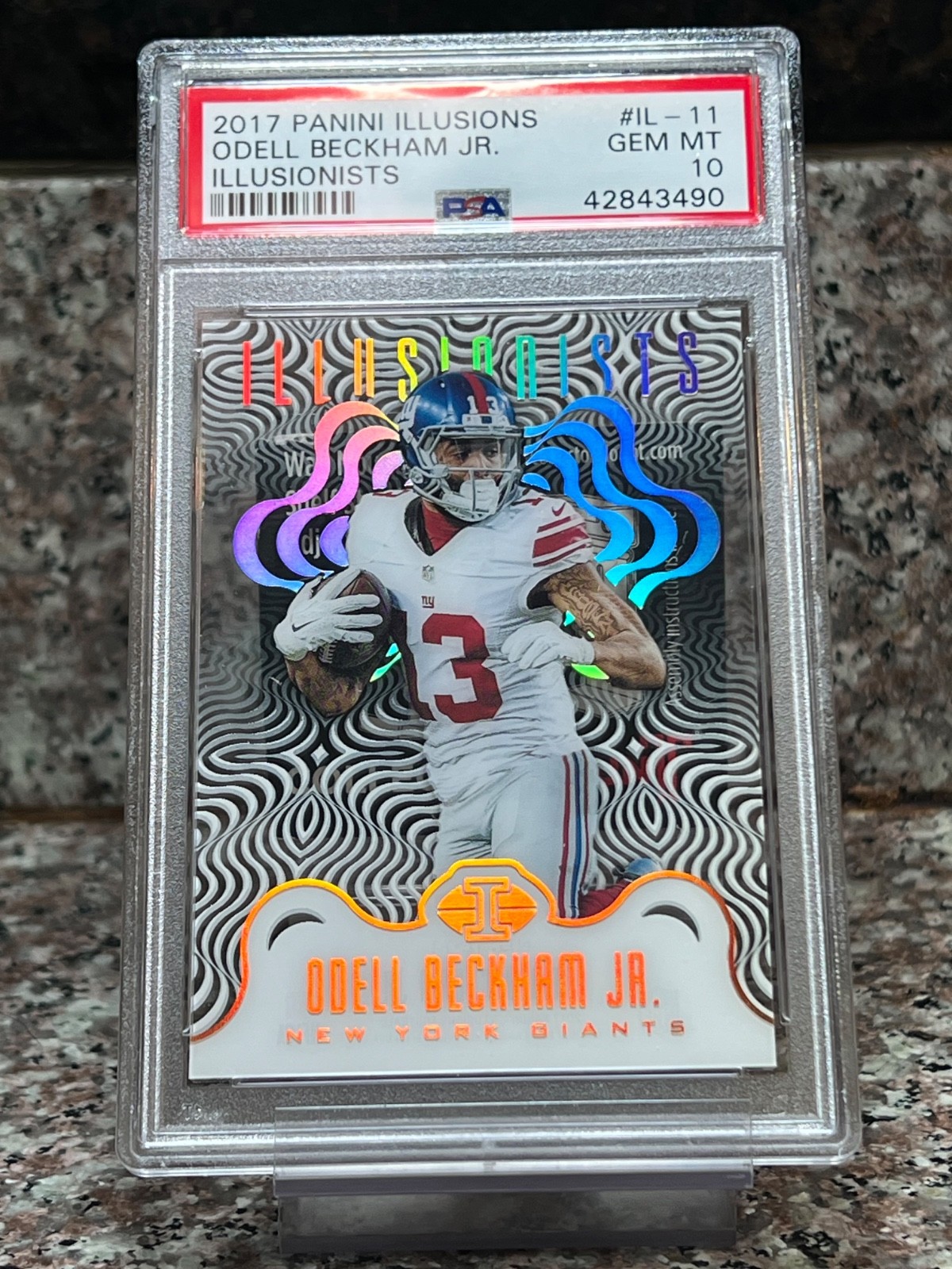 2017 Odell Beckham Jr Panini Illusions Illusionists PSA 10 Acetate SP Pop 1 !! view 9