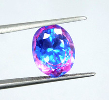 Natural Parti Bi-Color Sapphire 8.30 Ct Oval Cut Stunning Loose Gemstone