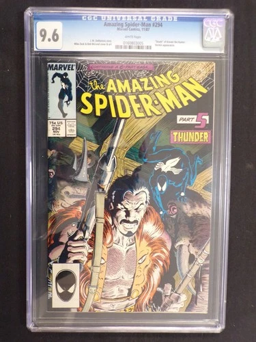 AMAZING SPIDER-MAN #294 MARVEL COMICS CGC GRADED 9.6 KRAVEN'S LAST HUNT 1987