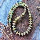 20" NAVAJO Pearl Native Bench Beads Southwest Gemstones Western Silver Necklace — photo 1