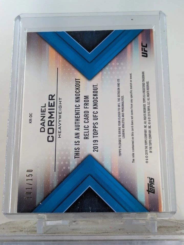 2019 Topps UFC Knockout Relics Blue /150 Daniel Cormier #KR-DC - Image 2 of 2