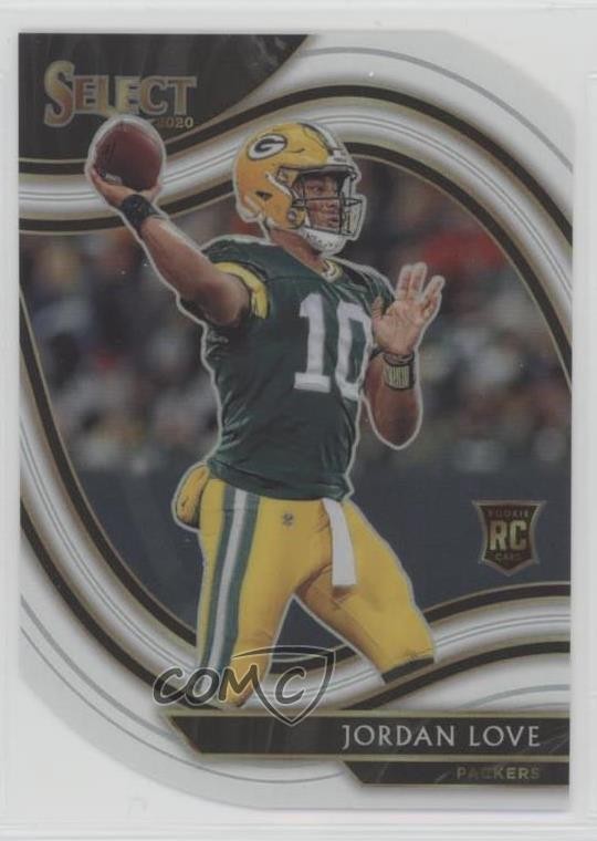 2020 Panini Select Field Level White Prizm Die-Cut Jordan Love #347 uk2