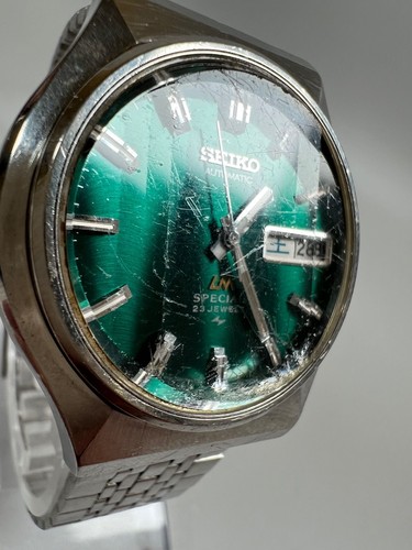 Seiko Lord Matic Special 5216-7040 Green Dial 23J Auto Vintage Japan