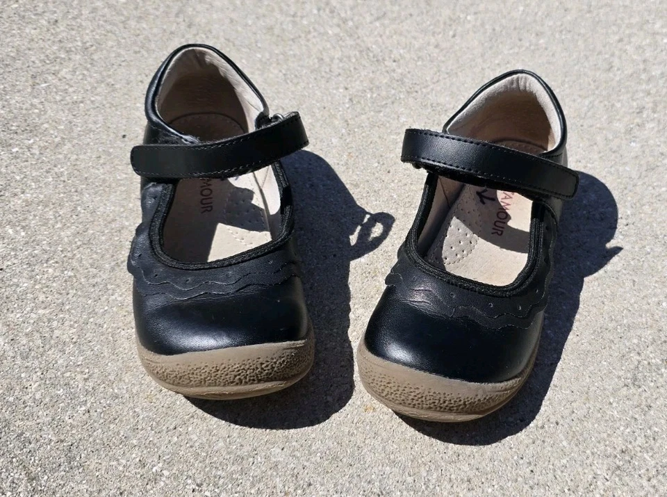 L'amour - Paige оборки кожи Mary Jane черный ребенка ясельного возраста девочек 10 - Изображение 2 из 4