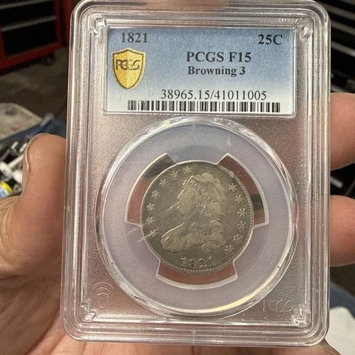 1821-P Capped Bust Quarter — photo from the most recent tracked eBay sale