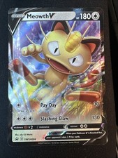 Meowth V SWSH004 - Pokemon TCG Card - Full Art Holo - Black Star Promo - NM