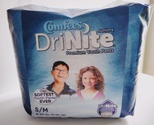 Lot of 6 x 17pk Comfees DriNite Juniors Premium Youth Pants Size S/M 38-65 Lbs
