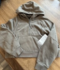 NWT Lululemon Scuba Oversized 1/2 Zip Hoodie Nomad XL/XXL RARE