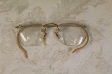 Vintage Wire Rim Glasses Optical Eyewear Bifocal 1930s w case