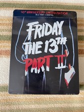 FRIDAY THE 13TH PART 2 II SteelBook Blu-Ray Limited Edition 40th Anniv RARE/OOP