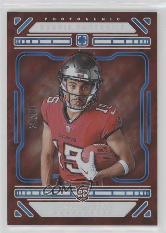 2024 Panini Photogenic Portrait Blue 26/99 Jalen McMillan #167 Rookie RC 1g0v