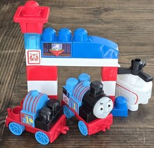 Mega Bloks Thomas & Friends Thomas & Harold Rescate, tren, helicóptero