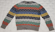 Gap Kids Sweater Size M 8 Marled Grey Prism Style Pre-Owned Excellent