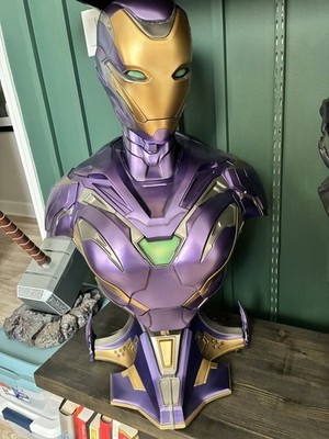 Queen Studios Iron Man Mk49 Rescue Armor Pepper Endgame Lifesize Bust #72/299