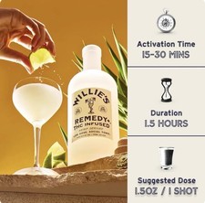 Willie  s Remedy Spirit Beverage   Premium Herbal Infused Drink   Natural Wellnes