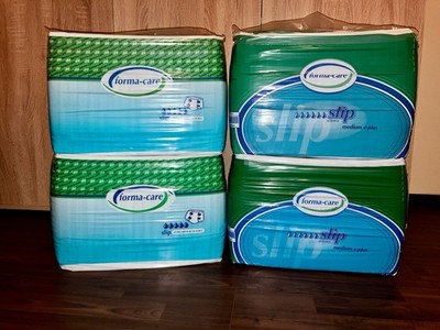 4 Packungen Vintage Windeln Pampers Forma-Care Slip Medium X-Plus & Extra