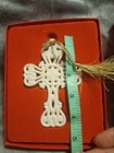 2013 Lenox Ornament~Annual Snow Fantasies Cross~Christening~Baptism~Porcelain — photo 8