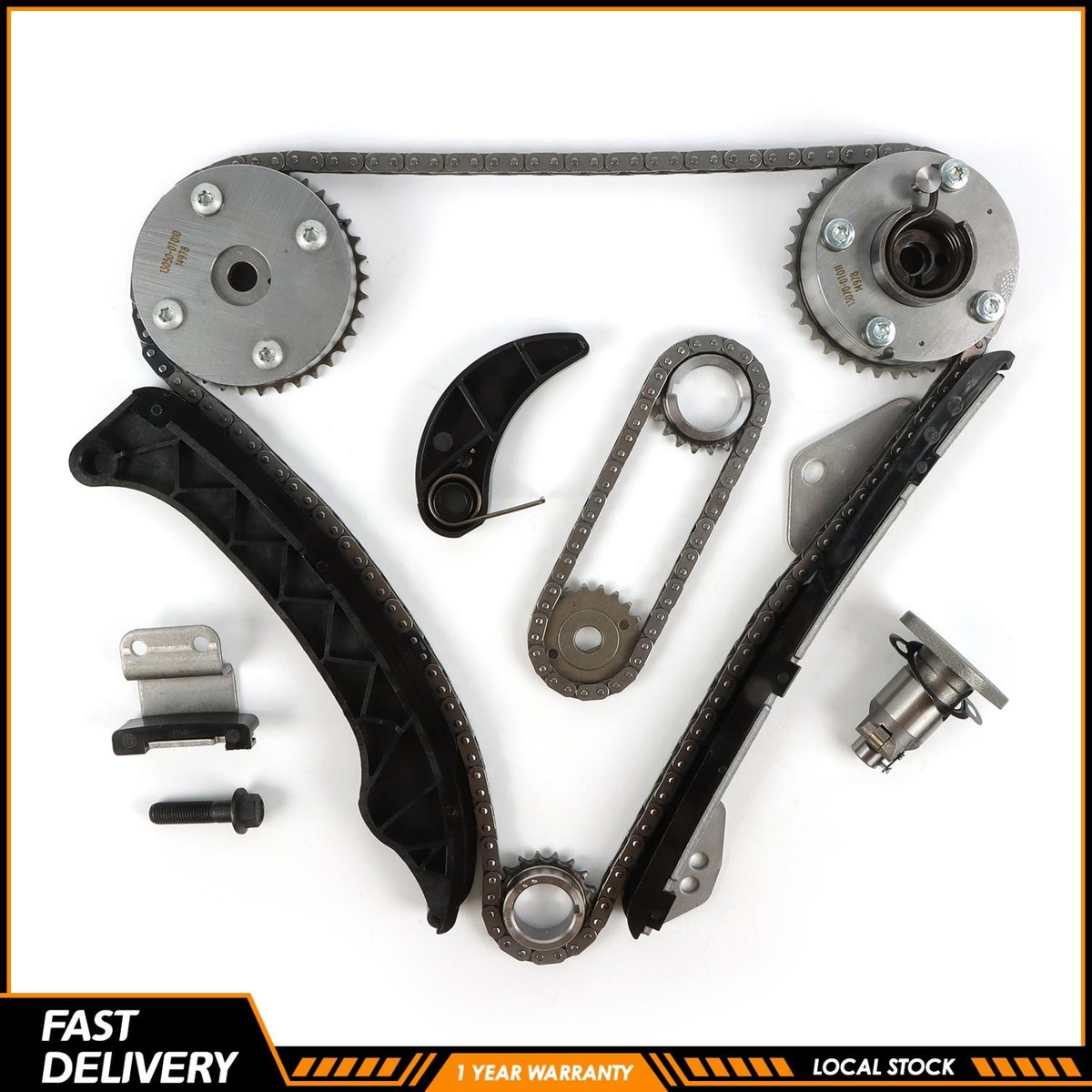 2PCS VVT TIMING CHAIN KIT for TOYOTA COROLLA 2009-2015 MATRIX 09