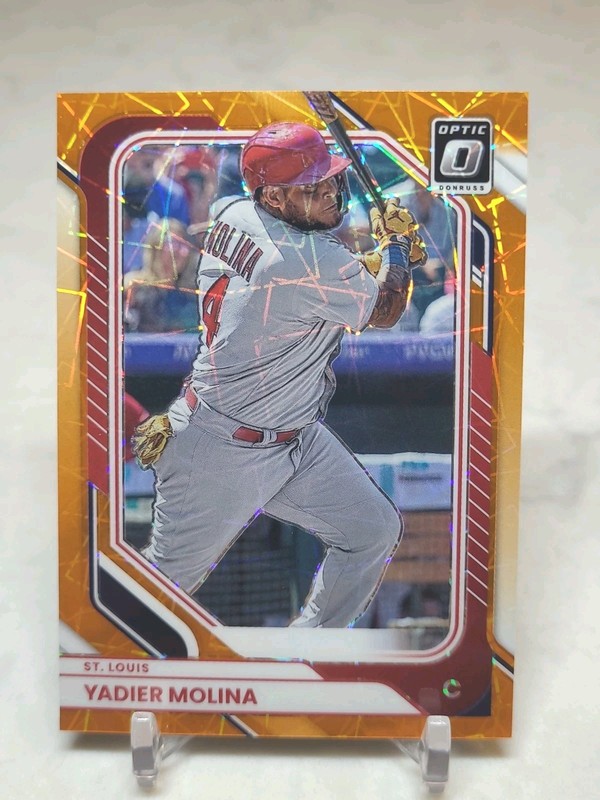 2026 Panini Donruss- Yadier Molina ORANGE VELOCITY PRIZM #47 CARDINALS