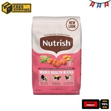 Nutrish Real Salmon, Veggies  Brown Rice Whole Health Blend Dry Dog Food, 26 lb