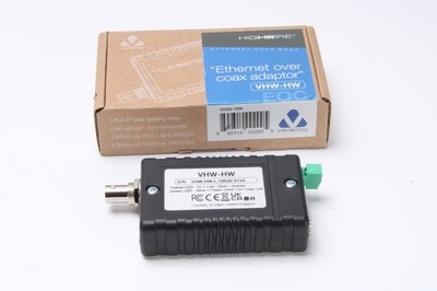 Veracity VHWHW Highwire Ethernet Over Coax Converter Module With Box