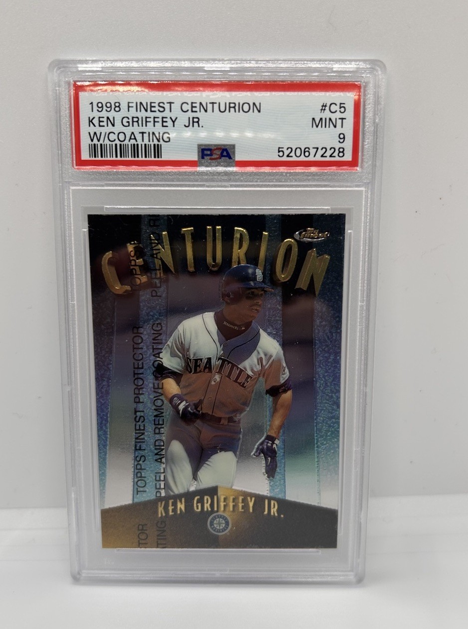 1998 FINEST CENTURION KEN GRIFFEY JR. /500 PSA 9 W/COATING SP RARE HOF view 1
