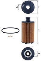 Knecht ÖLfilter Ox 1141D Filtereinsatz FüR Ssangyong Korando Musso Rodius Rexton