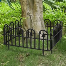 4X Decorative Garden Fence Panel Rustproof Wire Metal Border Edging Dog Barrier 