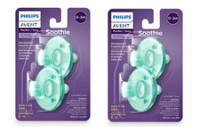 Philips Avent Soothie - 0-3m - Green - 2pk - Total 4ct