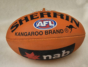 Sherrin AFL Football KANGAROO BRAND  Orange  Training Football Vintage Sport