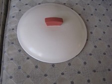 Poole Twintone Indian Red and Magnolia  Lid only for Vegetable dish/tureen