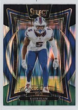 2024 Panini Select Concourse Black & Green Shock Prizm Kaiir Elam #8 1nq4