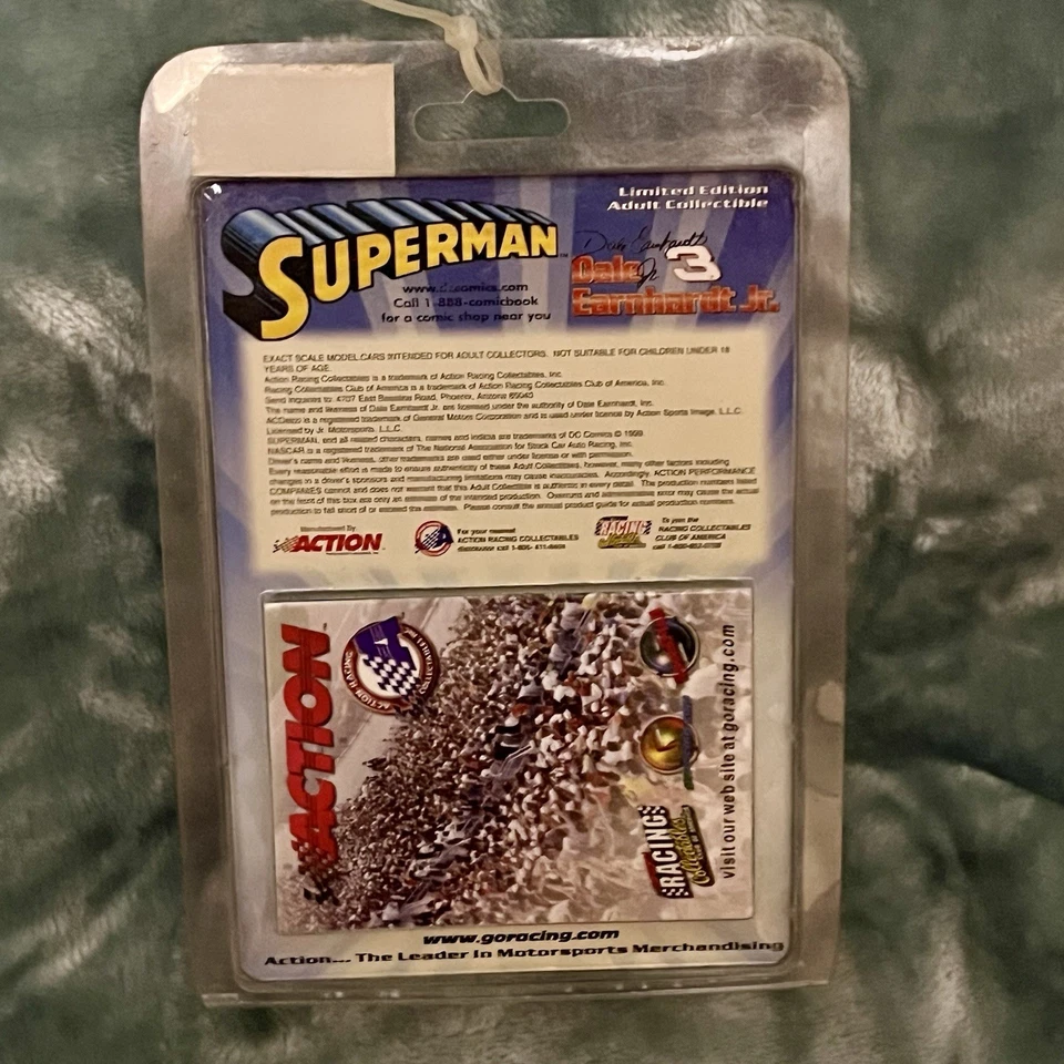 DALE EARNHARDT JR Superman Racing NASCAR 3 Chevy 99 Monte Carlo 1/64 LTD - Image 4 of 4