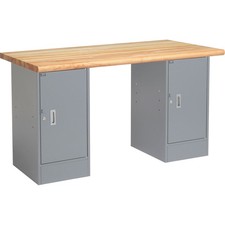72"W x 30"D Workbench 1-3/4" Safety Edge Maple Top Cabinet/Cabinet