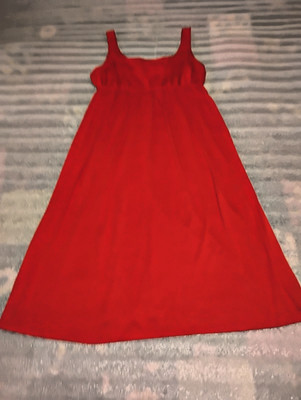 Faded Glory Women's Red Frame Dress Polyester blend fabric Size L (12/14)